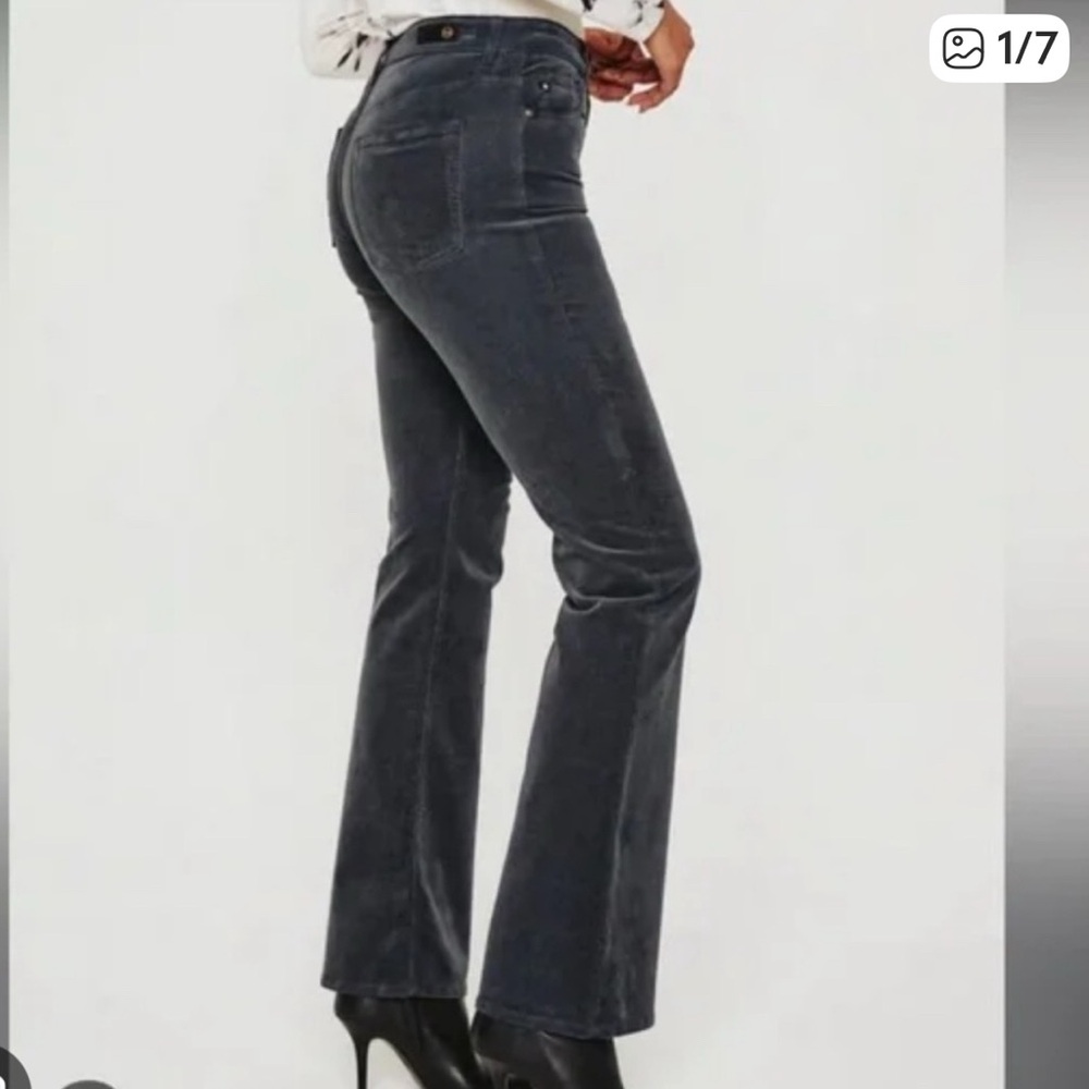 Adriano Goldschmied Black Denim Jeans Alexxis high rise vintage boot corduroys